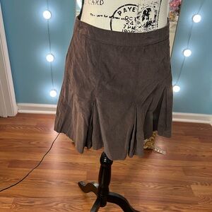 Eyeshadow Dark Brown Skater Skirt